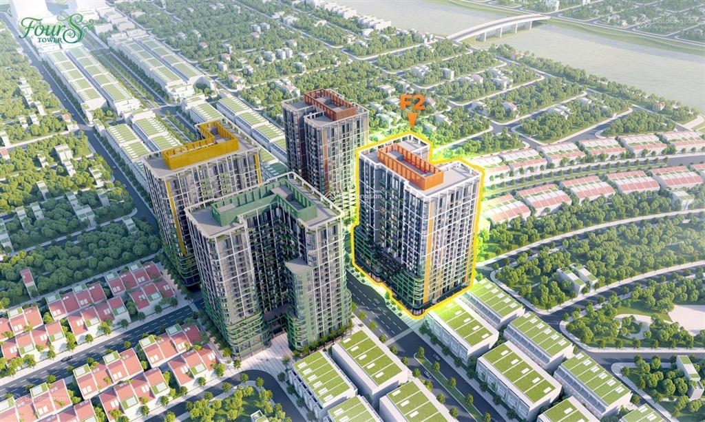 Căn góc 3pn đẹp tòa f2 sun fours tower đà nẵng, view sông + biển, giá gốc cđt