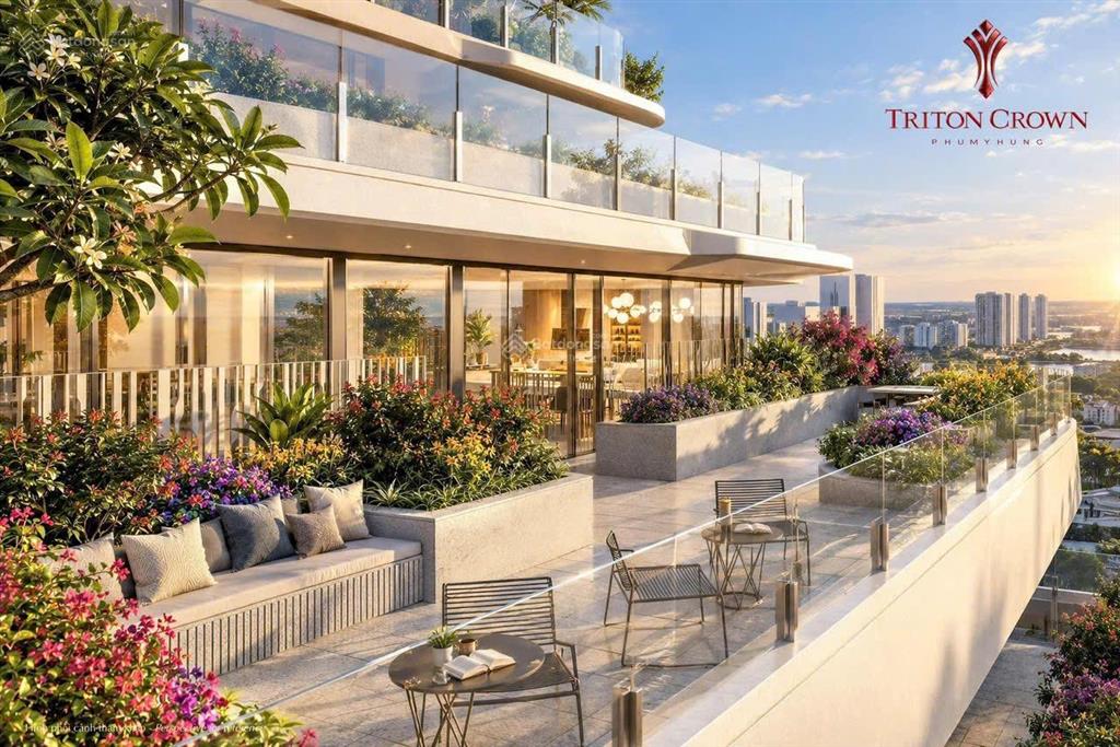 Mở bán đợt 1 triton crown phú mỹ hưng thiết kế sân vườn view hồ bán nguyệt giá gốc cđt