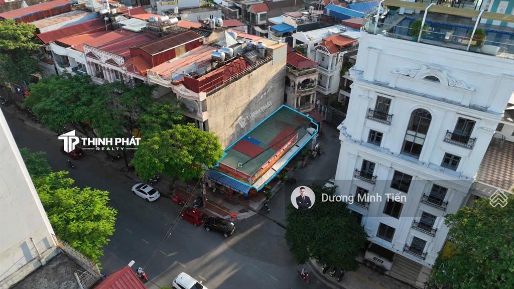 Bán đất lô góc mặt đường văn cao 110m2 ngang 5.5m vị trí kim cương