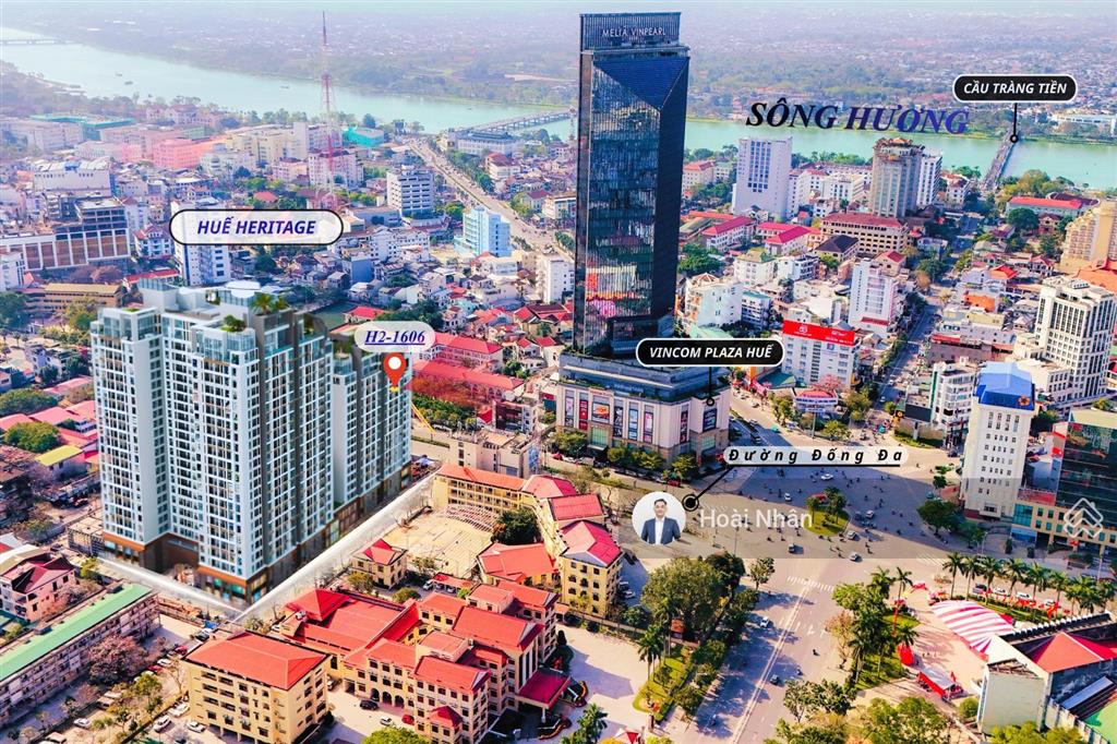 Ra mắt 2pn h2 1602 view trực diện ngã 6 thành phố, sông hương vị trí đẹp hue heritage