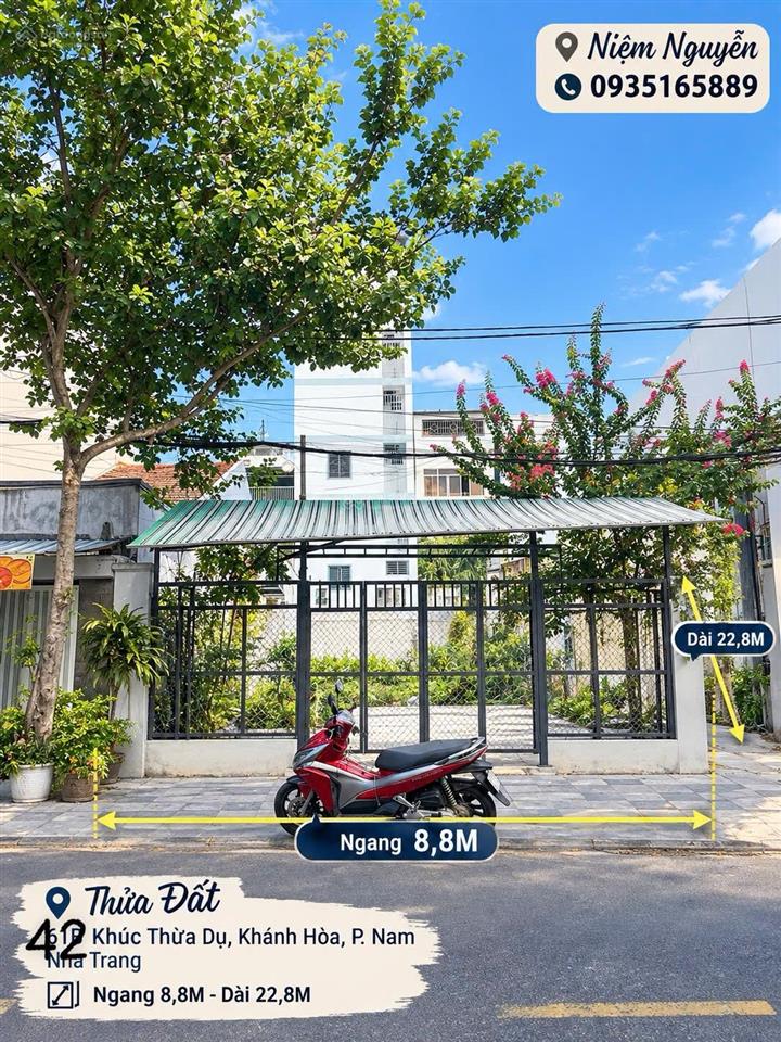 Bán đất mặt tiền khúc thừa dụ mặt tiền 8,8m, vị trí đẹp, kinh doanh sầm uất, gần biển, giá 20 tỷ