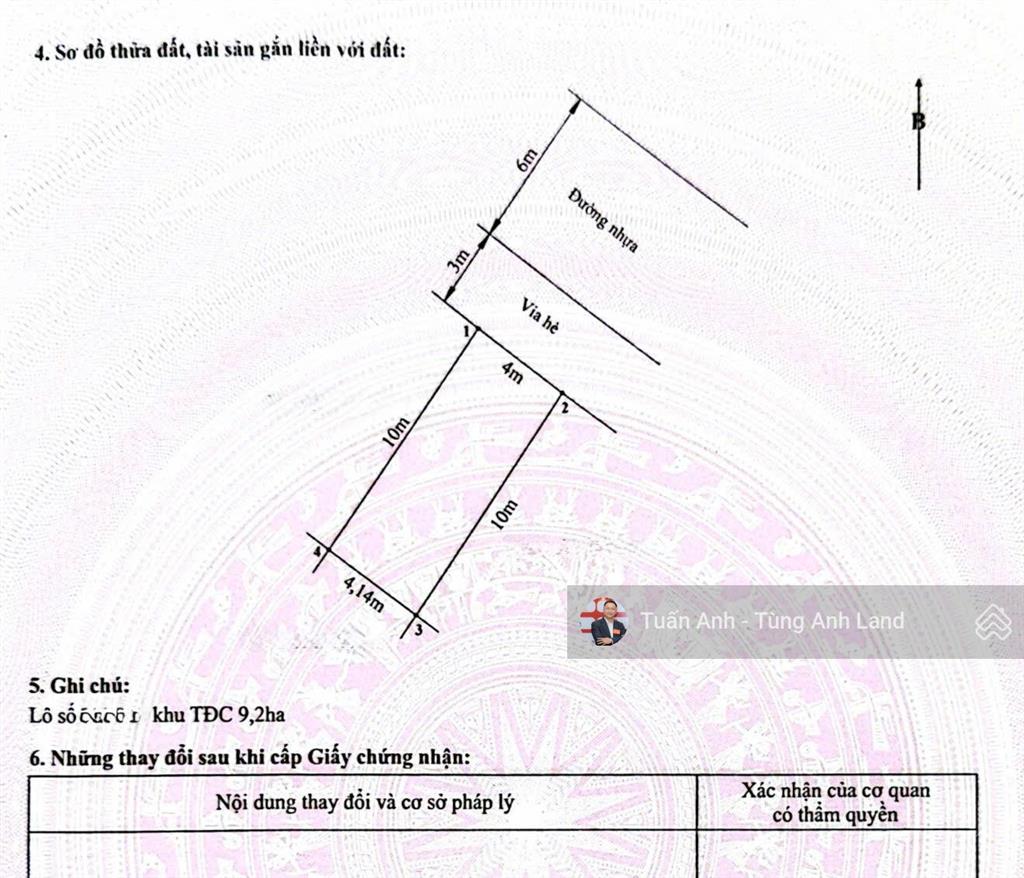 Bán lô 40,7m2 giá tốt tđc 9,2ha thành tô, hải an
