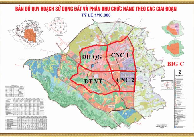 Bán đất gần xanh villas ga metro 5, đại học quốc gia, đại lộ thăng long 13,5 tr/m2 sổ đỏ, đường ôtô