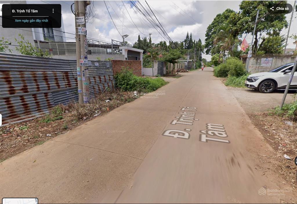 Bán đất mặt tiền đường trịnh tố tâm buôn ma thuột, đắk lắk