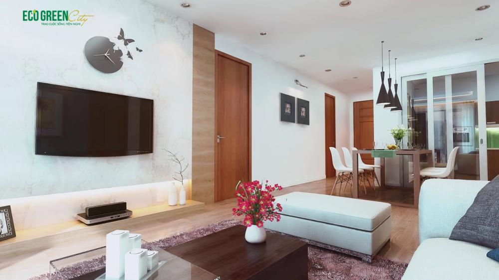 Bán căn hộ eco green city, 4,8 tỷ, 68m2, 2pn, 2wc, đầy đủ nội thất, chính chủ hot!