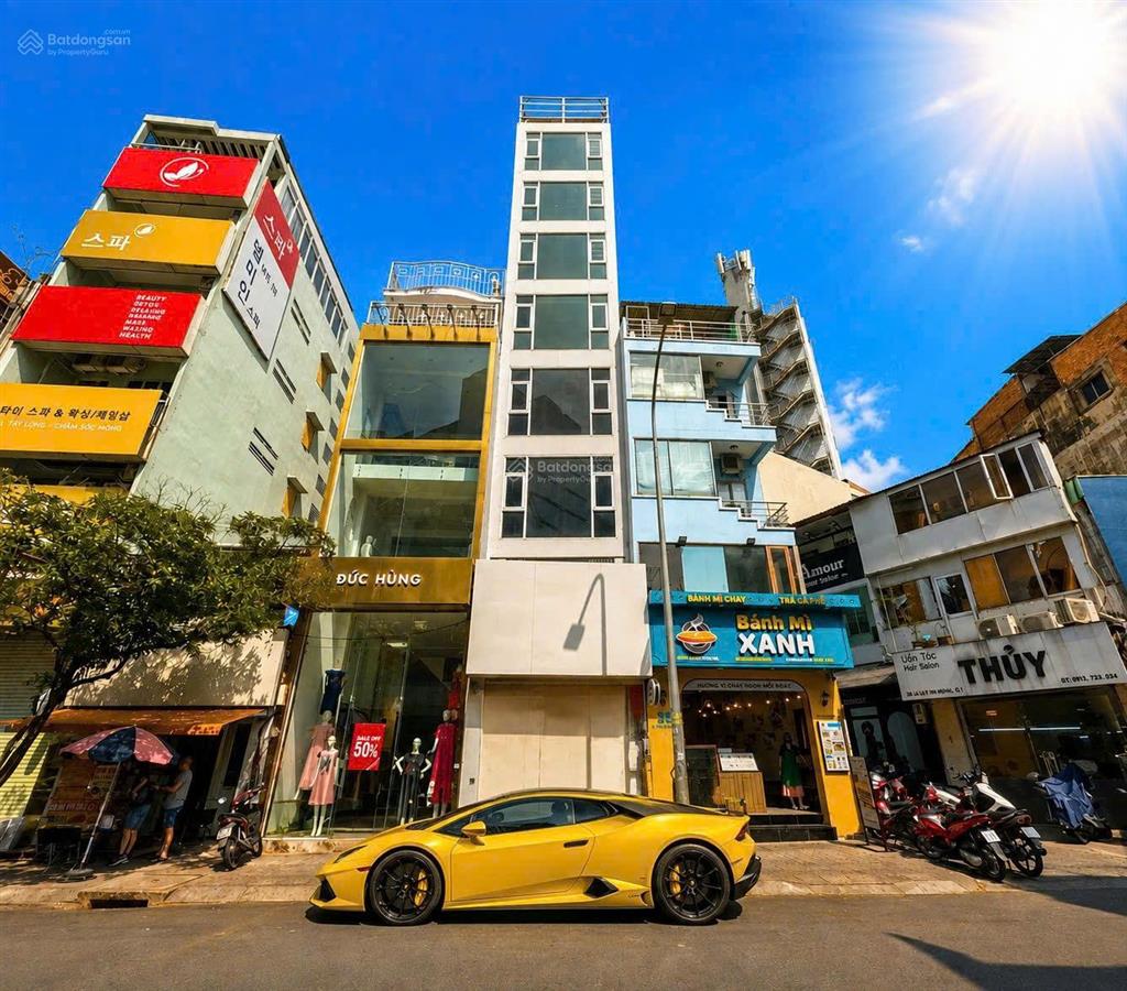 Bán nhà 2 mặt tiền lê thị riêng q1 bến thành 9 tầng thang máy hđ thuê 99 triệu/tháng 35 tỷ