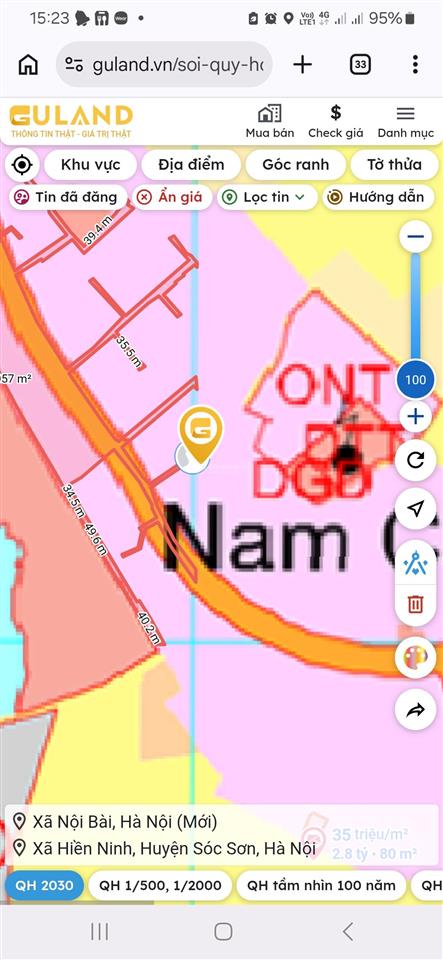 Bán đất tại ngõ 3 gò đá, 28 triệu / m2, 65 m2, mặt tiền đẹp, nhiều tiện ích