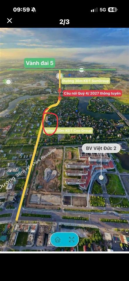 BÁN 2 LÔ LIỀN KỀ 95M²/LÔ – KĐT CEO 2 PHỦ LÝ GIÁ 8XXX