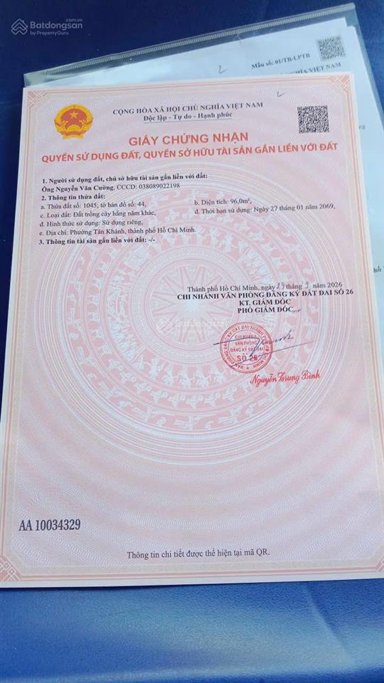 Chính chủ bán lô đất đẹp cách đường dx07 chỉ 100m phường tân khánh,tp.hồ chí minh 0979 528 ***