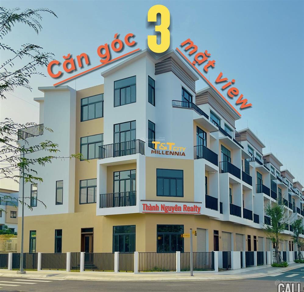 Căn góc 3 mặt view (7,2) tỷ tại t&t millennia city long hậu