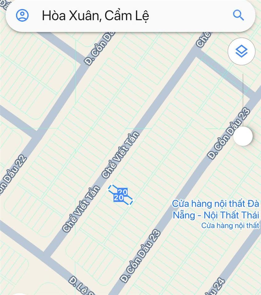 Bán đất mặt tiền đường chế viết tấn, hòa xuân gần nguyễn phước lan giá 5,5 tỷ