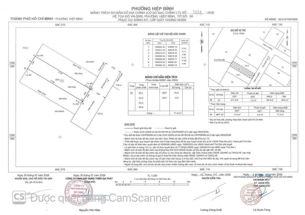 Bán đất thổ cư giáp ql13 dt 71m2 sổ riêng ô tô tránh nhau gần vạn phúc