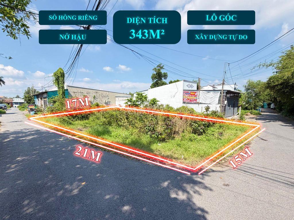 ĐẤT NGỘP GÓC 2 MẶT TIỀN ĐƯỜNG GẦN QUỐC LỘ 22 - 343M² - 520TR