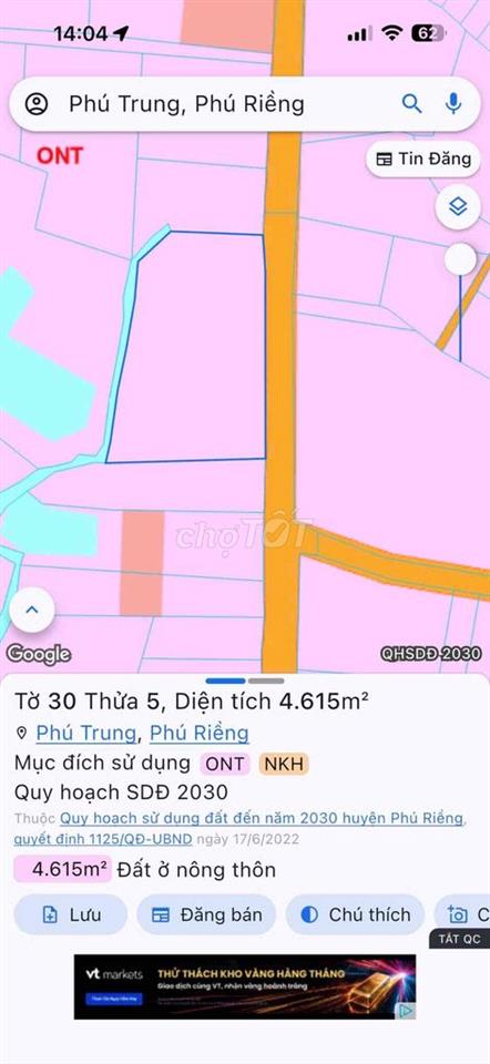 đất mặt tiền cạnh chợ phú trung