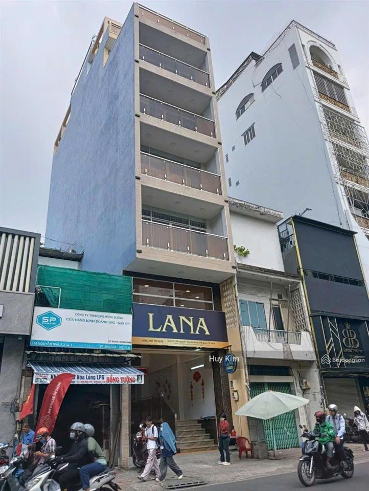 Bán tòa nhà hầm 8t mt 132 nguyễn trãi, p. 3, q. 5 (4.75x21m 97.9m2), hđt 160tr/th, 72 tỷ tl