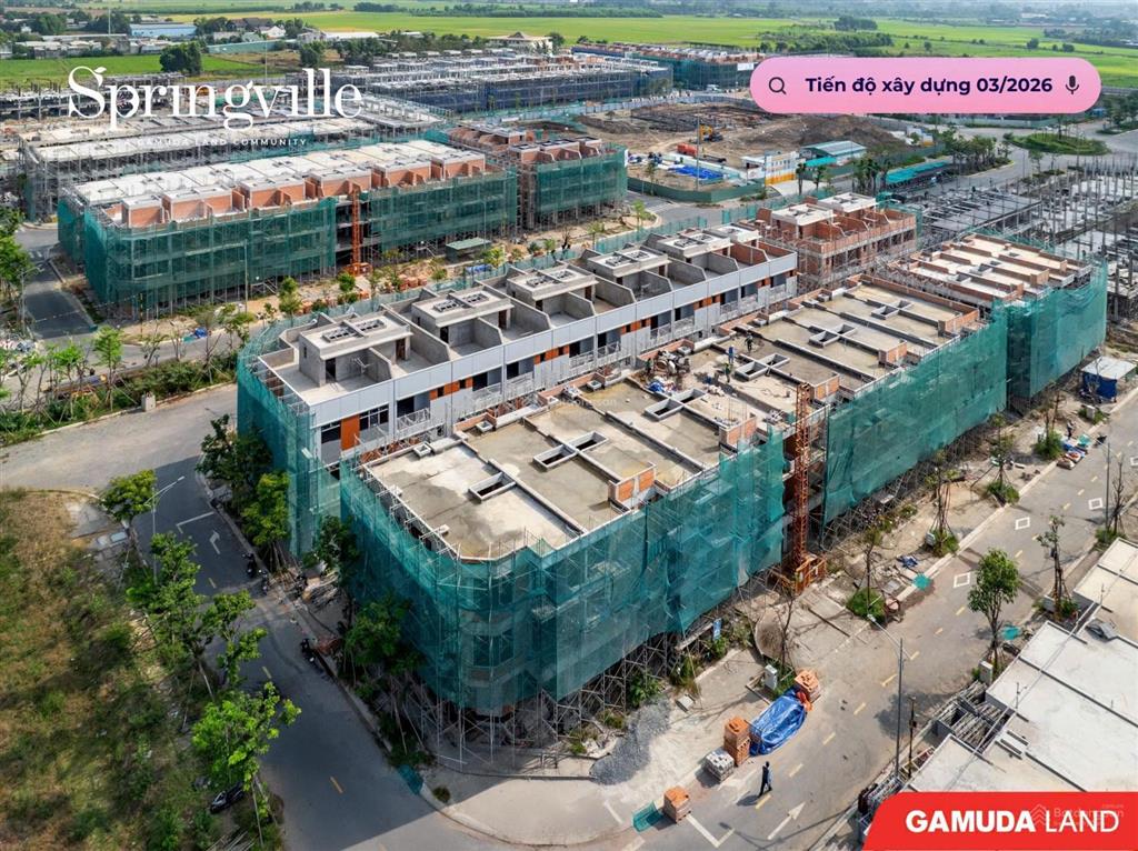 Bán gấp nhà phố xây sẵn 1 trệt 2 lầu của gamuda land tại nhơn trạch