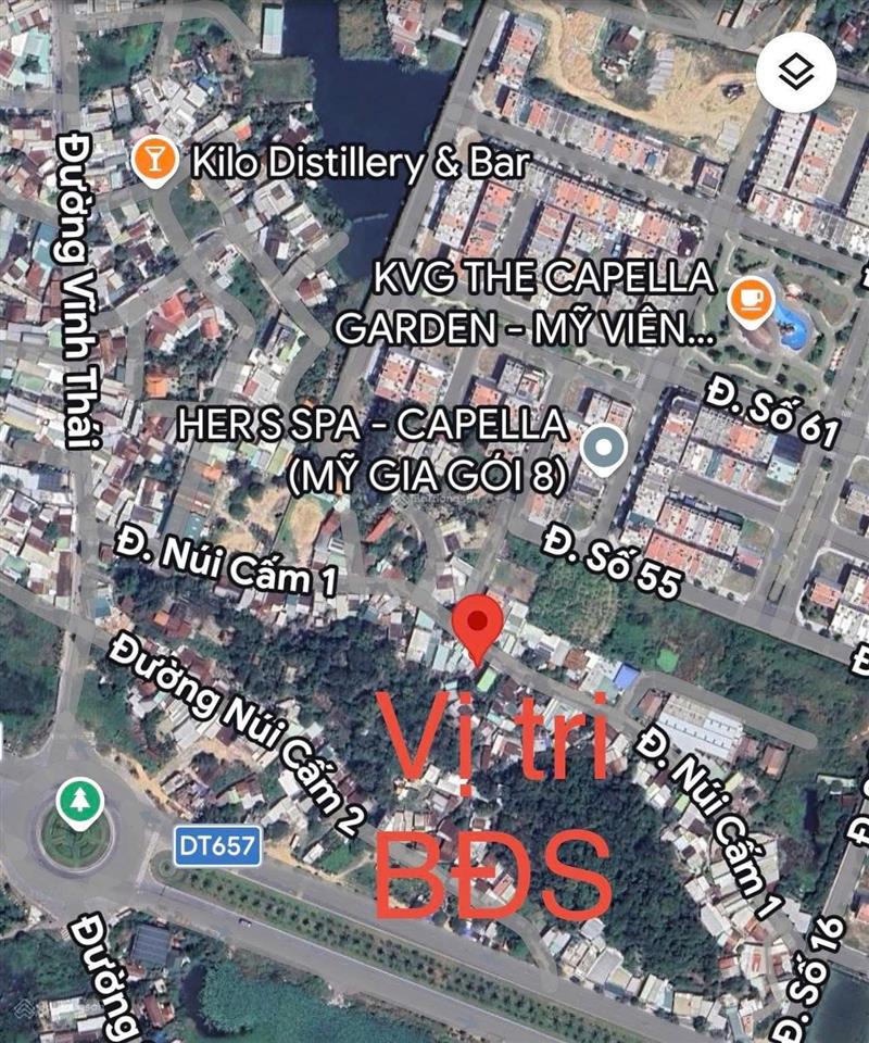 Bán lô đất mặt tiền núi cấm 1, vĩnh thái cách vòng xoay võ nguyên giáp 150m, đường rộng 8m