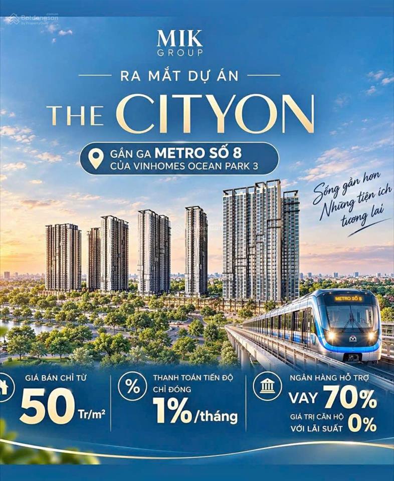 Mở bán căn hộ chung cư cao cấp the cityon mik group