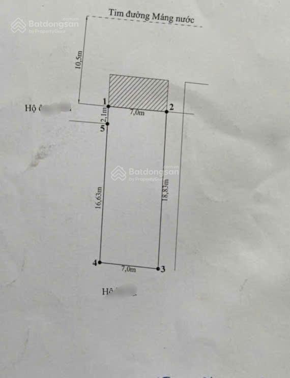 Lô đất đẹp mặt đường máng nước 130,7m2 mt 7m gần thị trấn an dương giá tốt 76 tr/m2