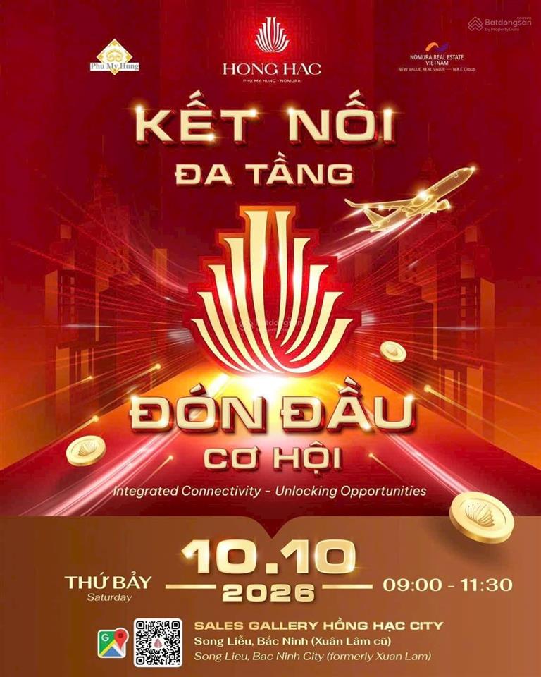 Mở bán dự án hồng hạc city 10/10/2026 chiết khấu thêm 1% trừ vào giá