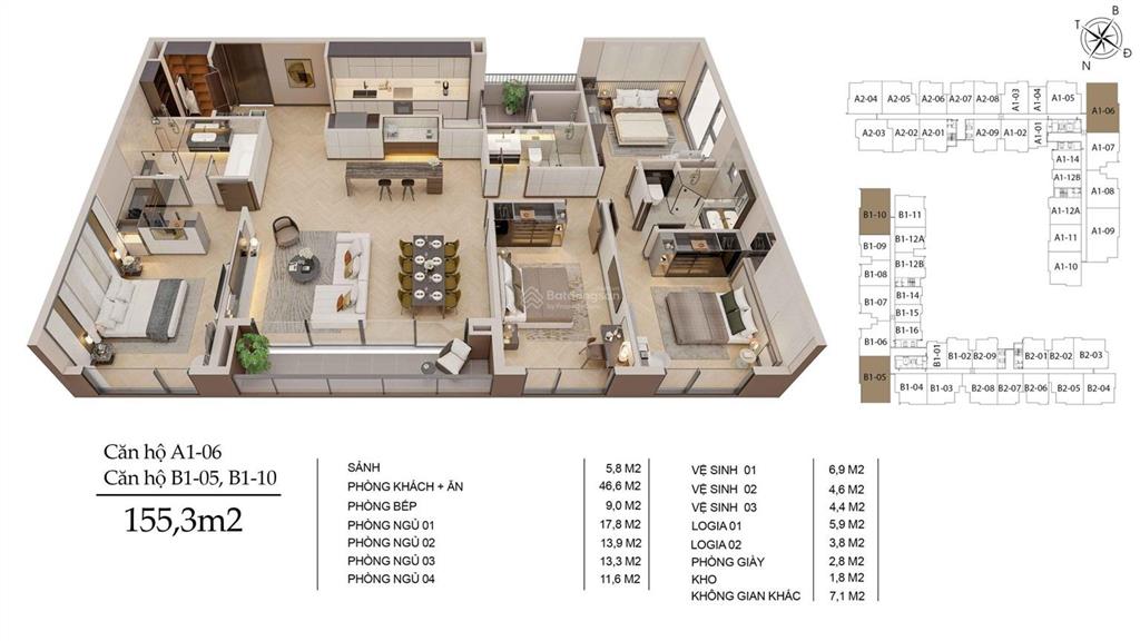 Cần tiền bán gấp căn hộ chung cư cao cấp long biên central, căn góc view thoáng đẹp, 4 phòng ngủ