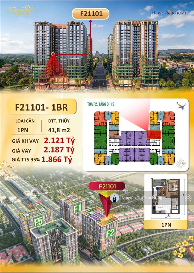 Căn 1pn chỉ với giá 1,866 tỷ căn hộ view biển 0906 565 ***