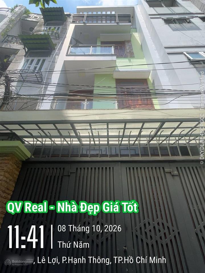 Nhà bán 4 tầng hxh cạnh đh công nghiệp, chợ gò vấp giáp bình thạnh nhỉnh 8 tỷ