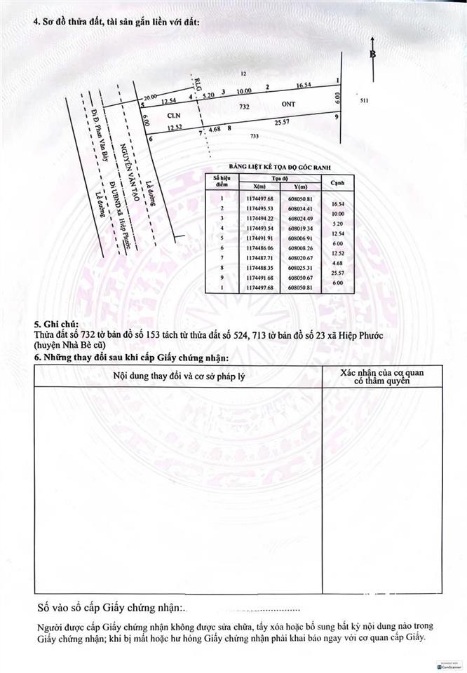 Đất thổ cư mặt tiền đường nguyễn văn tạo, ngang 6m dài 42m, giá 9 tỷ