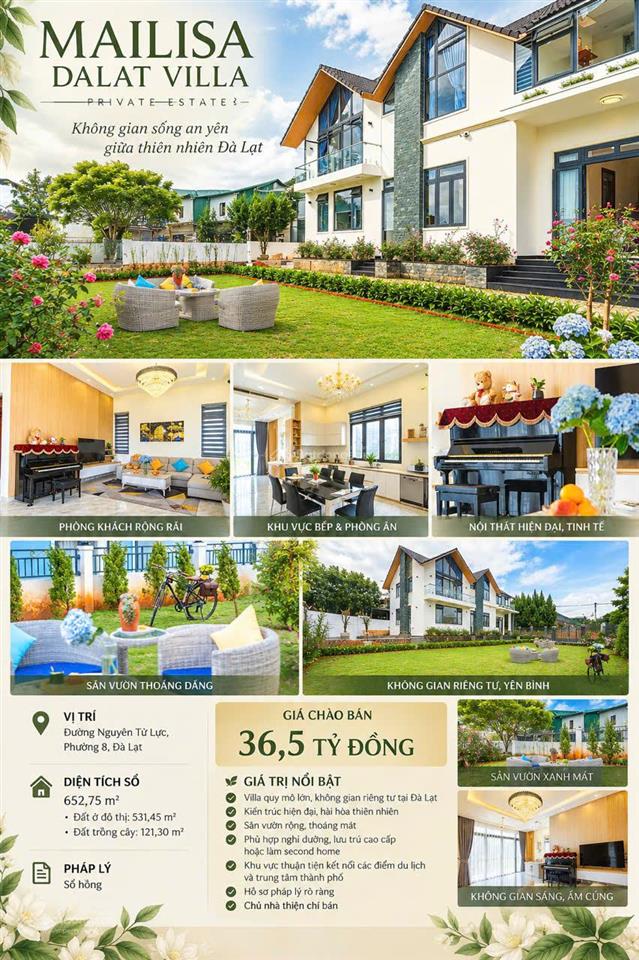 Mailisa villa đà lạt k chỉ là một căn biệt thự, mà là nơi khẳng định gu sống và vị thế của chủ nhân