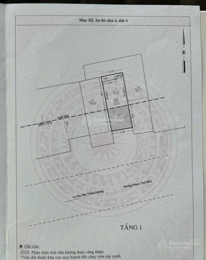 Bán gấp lô nền đất tại đường phạm thế hiển, quận 8 hcm giá cực tốt