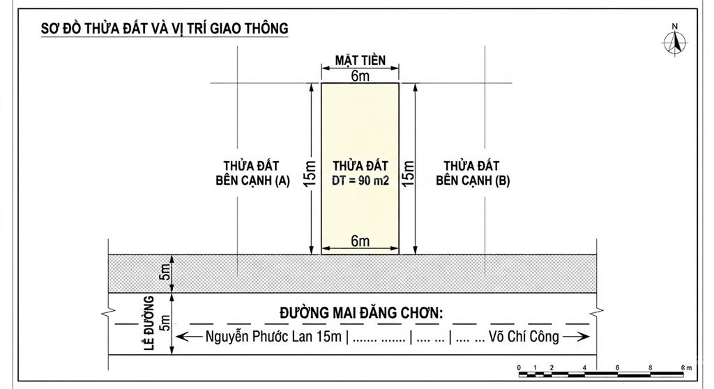 Cực hiếm mt mai đăng chơn gần ng phước lan nối dài, ngang 6m vuông vức chỉ 7ty5