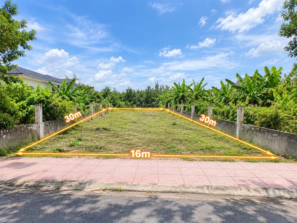 Bán lô đất gia đình 16x30m mặt tiền đường nguyễn thị triệu, kp2, trung tâm thị trấn củ chi