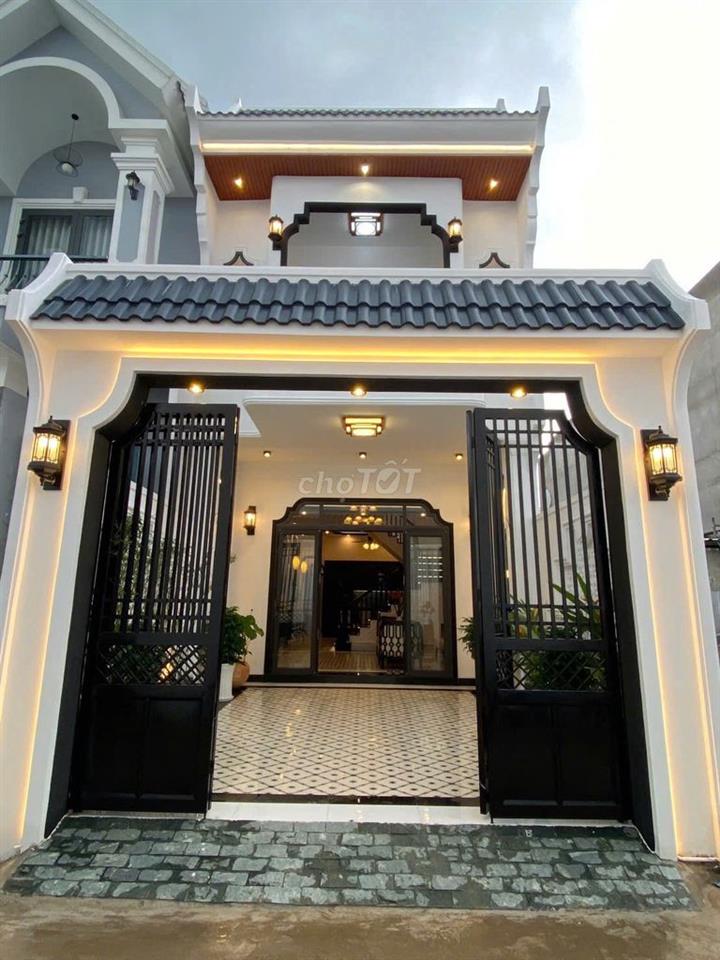 nhà mới xây, phong cách Đông Dương, full nội thất