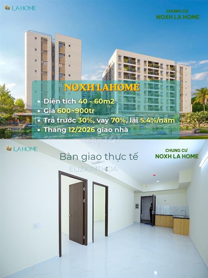 NOXH LONG AN - 600TR/CĂN - T12/2026 GIAO NHÀ