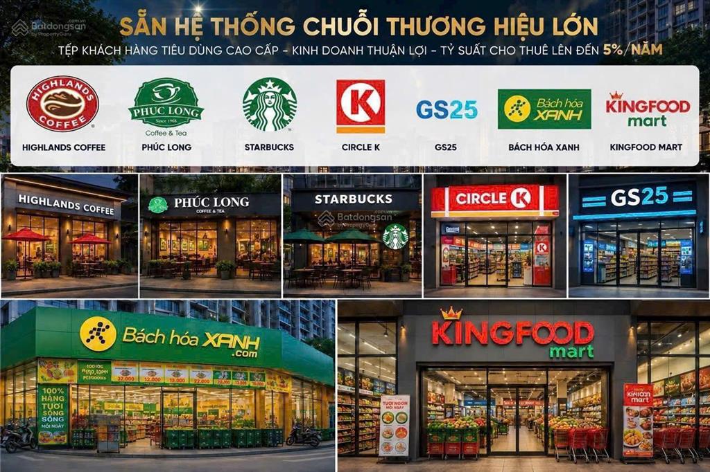 Mở bán shophouse khối đế the beverly dần hé lộ sẵn dn chuỗi thuê khi có mặt bằng