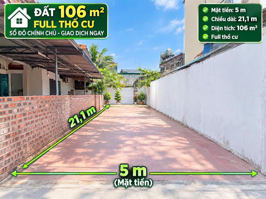 Chỉ hơn 3 tỷ cho 106 m² cư tại dược thượng sóc sơn, vị trí sát trung tâm xã sóc sơn sầm uất