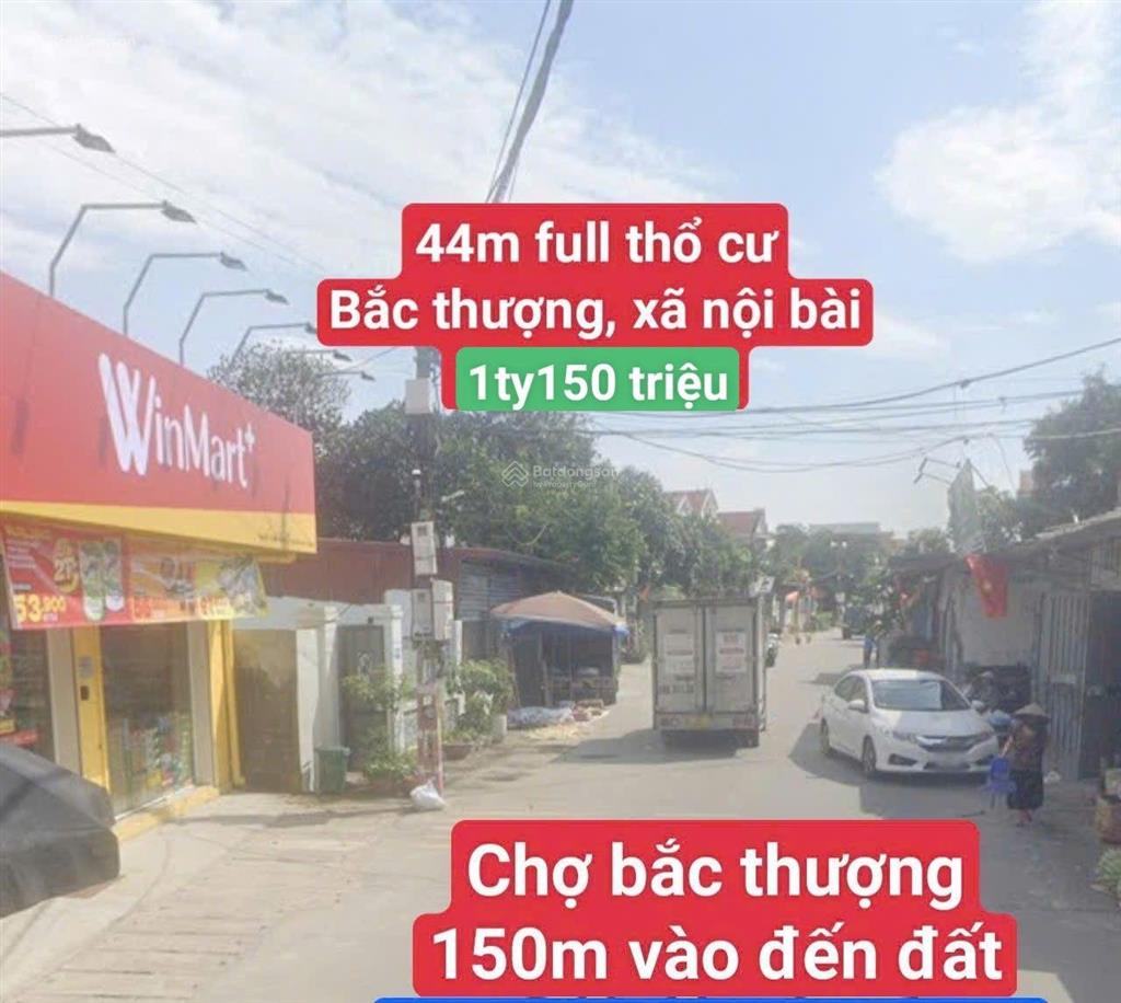 Bắc thượng, xã nội bài giá 1 tỷ 150 triệu 150m ra chợ cách kcn nội bài 1.5km