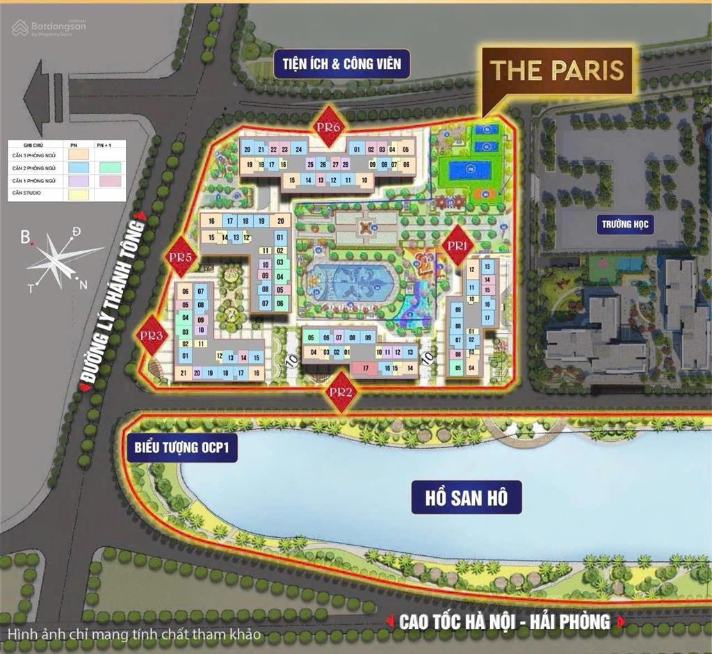 2 ngủ view nhìn thẳng hồ bơi nội khu paris siêu đẹp