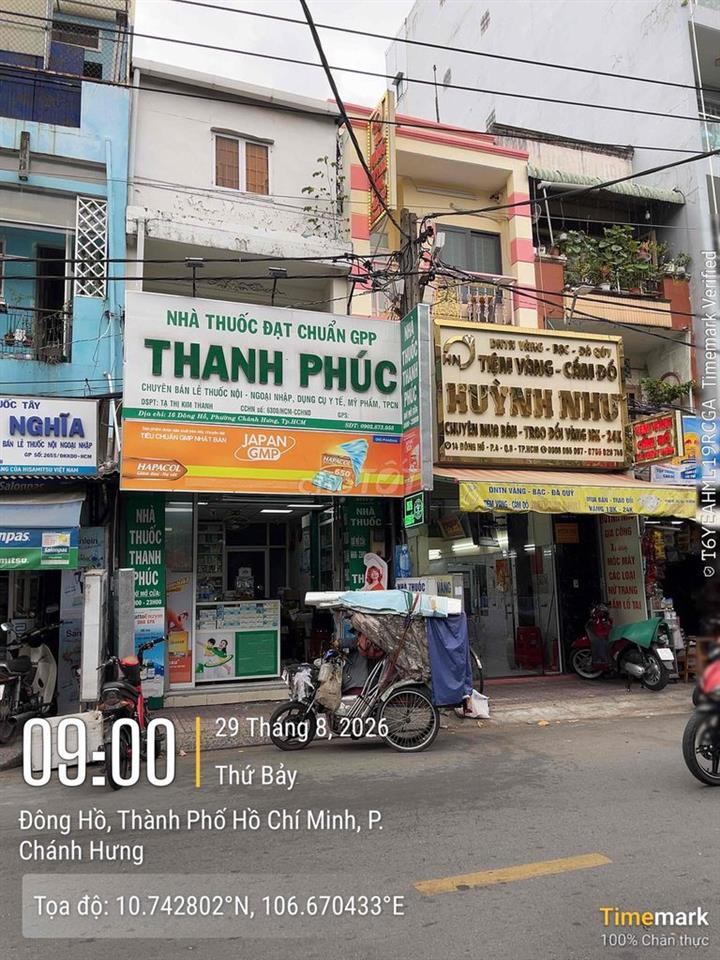 Bán Nhà MT Đông Hồ P4 Q8 HĐT 20tr/tháng