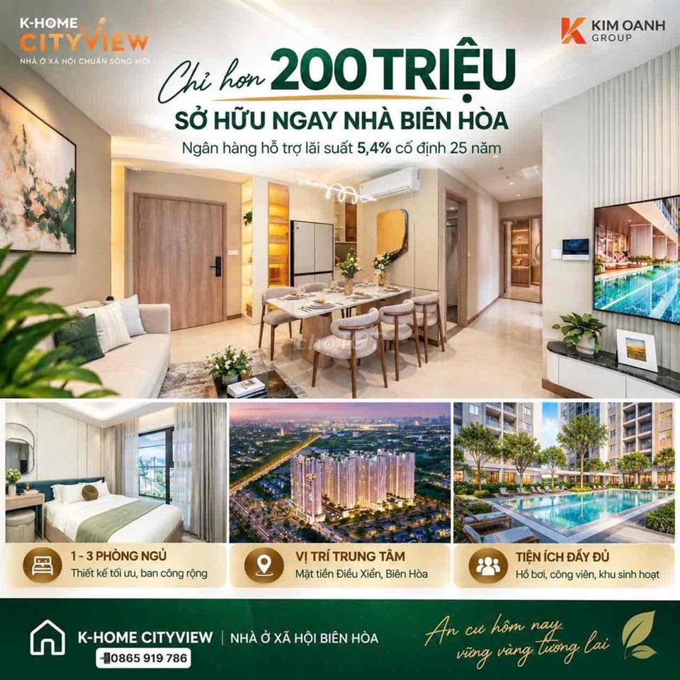 **Đang tìm nhà trả góp tại Đồng Nai? Xem K-Home Cityview**