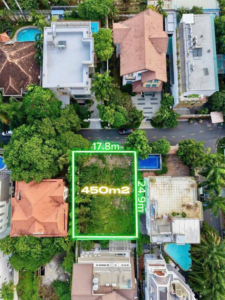 Quá hot chỉ 119 tỷ cho khuôn đất 450m2 (17.8x25,4) khu compound thảo điền 1, đường nguyễn văn hưởng