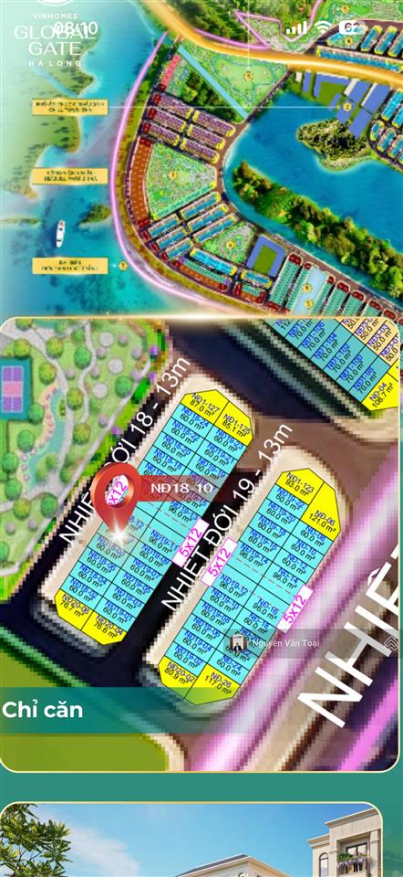 Liền kề vinhomes global gate hạ long 60m quay công viên