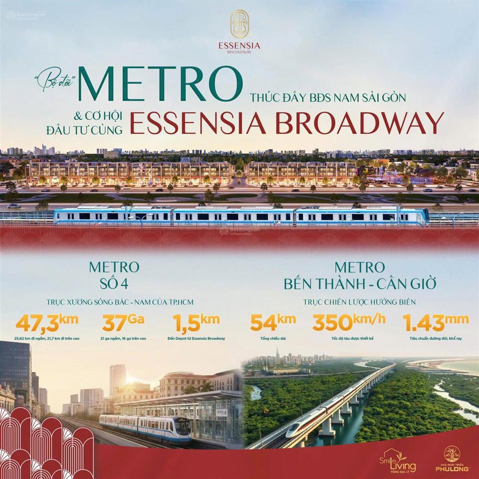 Cần bán shophouse mặt tiền đường nguyễn hữu thọ gần tuyến metro số 4