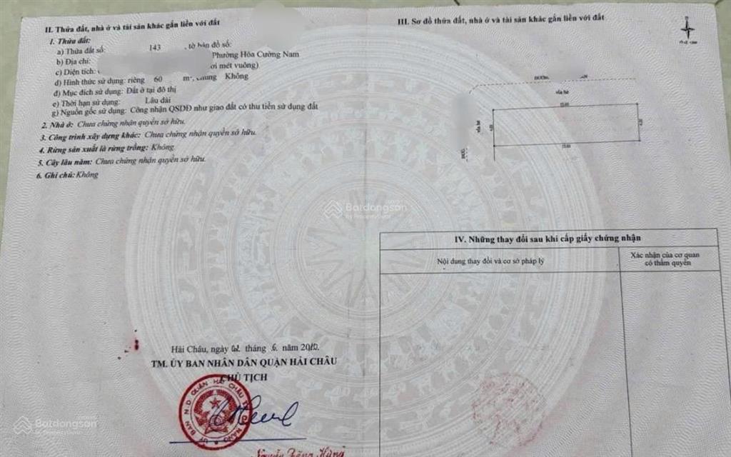 Lô góc 2 mặt tiền hải châu, đang cho thuê 10tr/1 tháng, 7ty***. lvcc