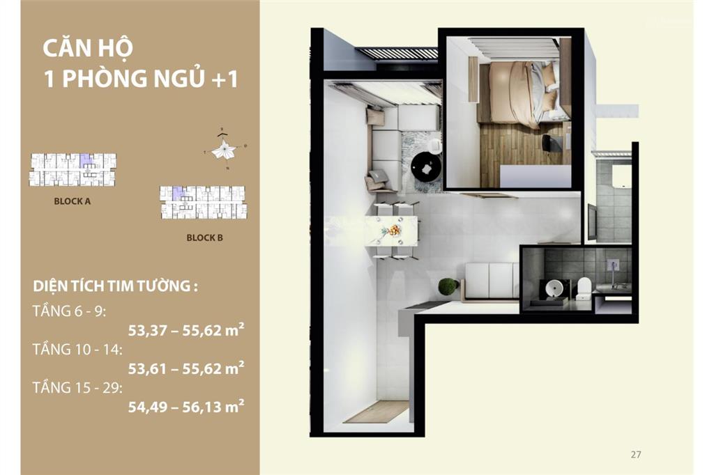 Cần bán nhanh căn hộ 1pn block a tầng 17 mường thanh phú hữu giá tốt, ký hđmb trực tiếp cđt