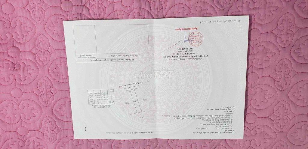 Chính Chủ Bán Lô Đất Cách UBND Xã Mỹ Lệ Cần Đước 300m Giá 1,99 Tỷ 5x20