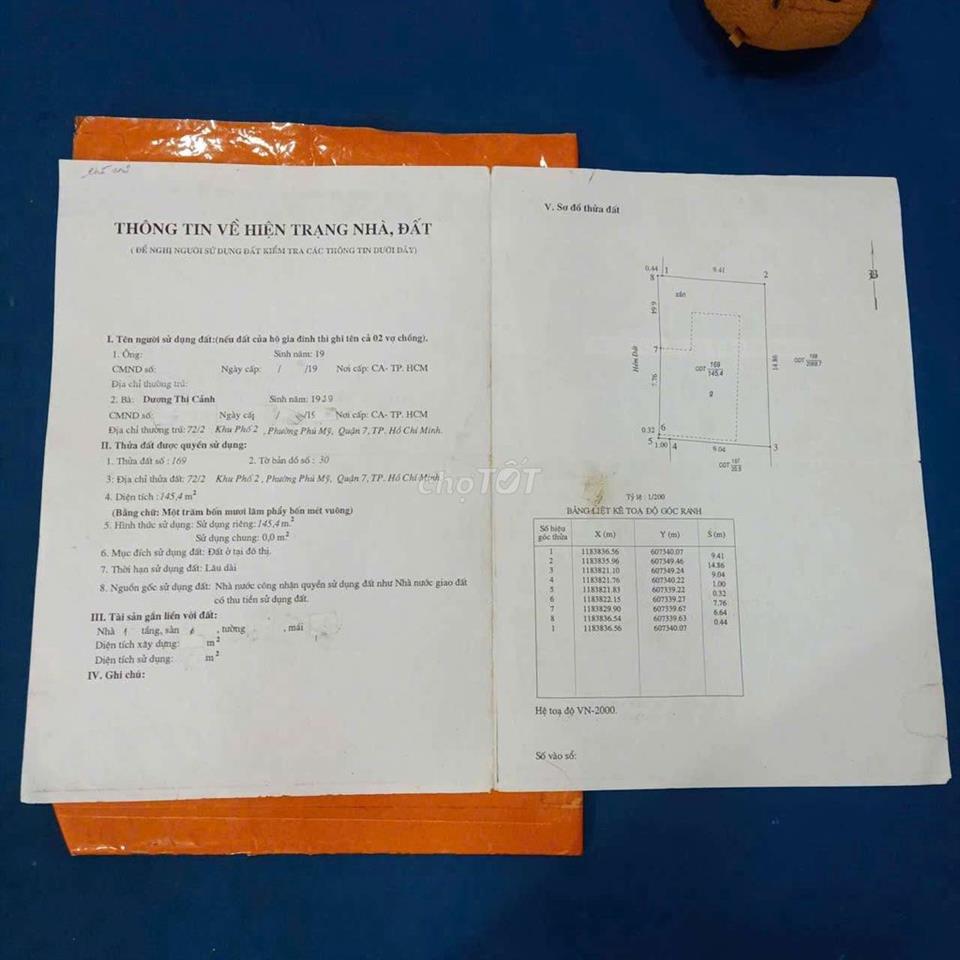 Bán đất ở lâu năm Thổ cư