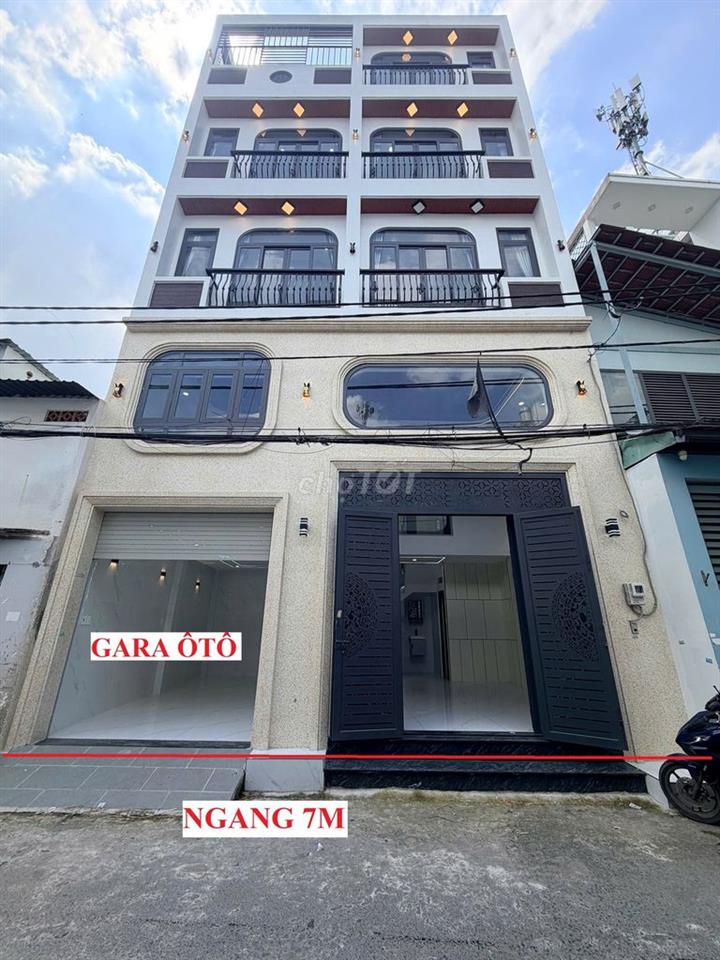 Bán nhà Bình Tân, 60m2, ngang 7m, 5 tầng, 6PN, 6WC, hẻm ô tô 6m thông