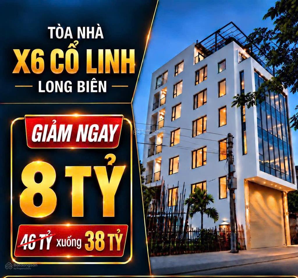 Giảm sốc bán gấp tòa nhà góc 3 thoáng x6 thạch bàn, long biên! 100 m2 7 tầng dòng tiền khủng