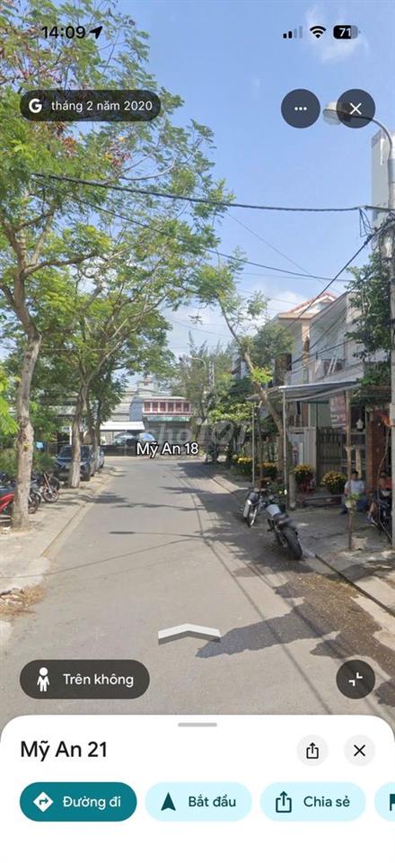Bán cặp đất vuông vức đường Mỹ An 21, gần khu pháo hoa.